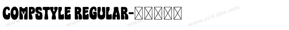 Compstyle Regular字体转换